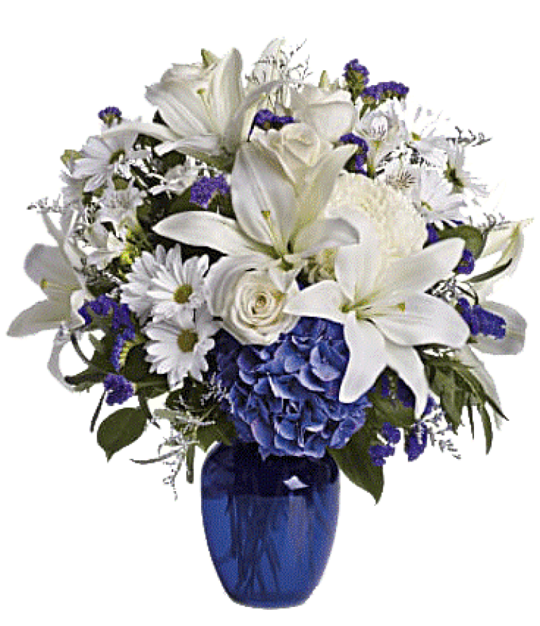 Sympathy for home floral arrangement - Rich Mar Florist