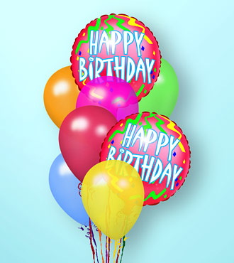 Birthday Balloon Bunch by Rich Mar Florist