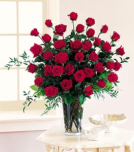 Three Dozen Red Roses Arranged by Rich Mar Florist