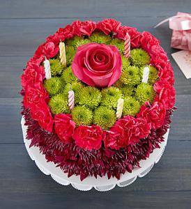 Burgundy Birthday Wishes by Rich Mar Florist