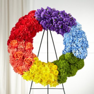 Circle of Love Wreath by Rich Mar Florist