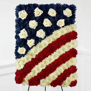Glory Be Flag Tribute by Rich Mar Florist