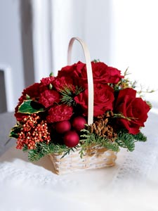 Holiday Garden Basket by Rich Mar Florist