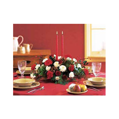 Holiday Delight Centerpiece by Rich Mar Florist