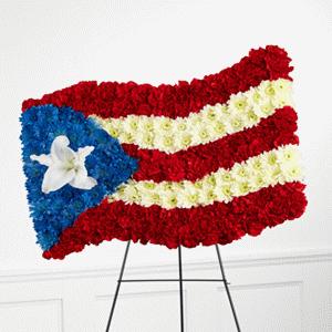 Standing Flag (Puerto Rico) by Rich Mar Florist